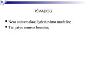 Lyderio įtaka komandinio darbo efektyvumui 11 puslapis