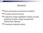 Lyderio įtaka komandinio darbo efektyvumui 16 puslapis