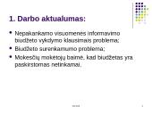 Lietuvos Respublikos (LR) valstybės biudžetas 3 puslapis