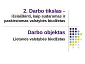 Lietuvos Respublikos (LR) valstybės biudžetas 4 puslapis