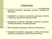 Lietuvos socialinės apsaugos sistema ir jos vykdymas 2 puslapis
