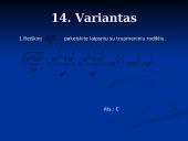 Matematikos valstybinio brandos egzamino užduočių sprendimų pavyzdžiai ir atsakymai  2 puslapis