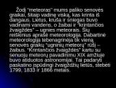 Meteorai. Meteoritai. Meteoroidai 2 puslapis