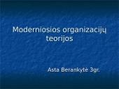 Moderniosios organizacijų teorijos