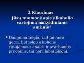 Moksleivių požiūris į alkoholį 9 puslapis