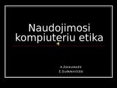 Kompiuterio etika ir etiketas