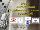 Naujo automobilio salonas – grėsmė sveikatai?