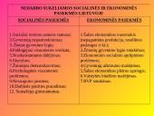 Nedarbo sukeliamos socialinės problemos ir ekonominės pasekmės Lietuvoje 6 puslapis