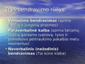 Nežodinis bendravimas bei nežodinio bendravimo rūšys 2 puslapis