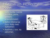 Nežodinis bendravimas bei nežodinio bendravimo rūšys 5 puslapis