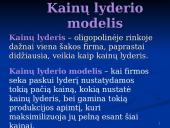 Oligopolinės kainos nustatymas 11 puslapis