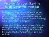 Ontologijos ir ontologijos sistemos 14 puslapis