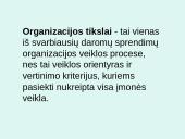 Organizacijos tikslų visuma bei svarba 2 puslapis