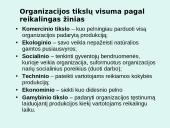 Organizacijos tikslų visuma bei svarba 8 puslapis