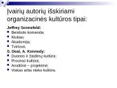 Organizacinė kultūra teoriniu aspektu 9 puslapis