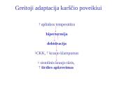 Organizmo adaptacija ir fizinis darbingumas įvairiomis įšorinės aplinkos sąlygomis 19 puslapis