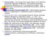 Pagrindinės informacinių technologijų (IT) sąvokos 3 puslapis