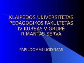 Papildomas ekologinis ugdymas