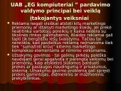 Pardavimų organizavimo ataskaita:  UAB "EG kompiuteriai" 4 puslapis