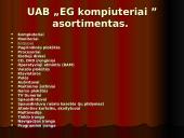 Pardavimų organizavimo ataskaita:  UAB "EG kompiuteriai" 5 puslapis