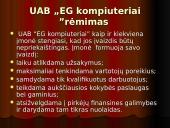 Pardavimų organizavimo ataskaita:  UAB "EG kompiuteriai" 6 puslapis