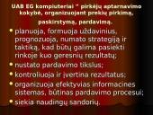 Pardavimų organizavimo ataskaita:  UAB "EG kompiuteriai" 8 puslapis