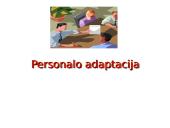 Personalo adaptacija ir jos formos