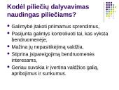 Piliečių dalyvavimas bendruomenės veikloje ir sprendimų priėmime 15 puslapis