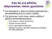 Piliečių dalyvavimas bendruomenės veikloje ir sprendimų priėmime 9 puslapis