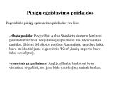 Pinigų egzistavimo prielaidos, kilmė