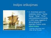 Pirmosios geografinės žinios. Kristupas Kolumbas 5 puslapis