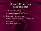 Pragmatizmas ir konstruktyvizmas ugdyme 17 puslapis