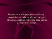 Pragmatizmas ir konstruktyvizmas ugdyme 4 puslapis