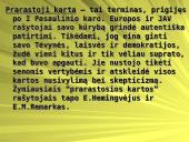 Prarastosios kartos atstovai E.M. Remarkas ir E. Hemingvėjus 2 puslapis