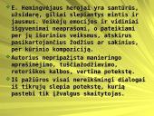 Prarastosios kartos atstovai E.M. Remarkas ir E. Hemingvėjus 16 puslapis