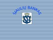 Presentation: Šiaulių bankas