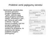 Pridėtinės vertės rodikliai ir  pardavimų struktūra 13 puslapis