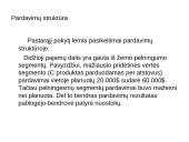 Pridėtinės vertės rodikliai ir  pardavimų struktūra 9 puslapis