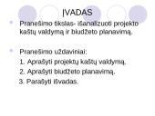 Projekto kaštų valdymas ir biudžeto planavimas 2 puslapis