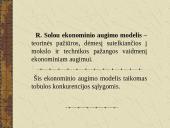 R. Solou ekonominio augimo modelis ir jo praktinė reikšmė 4 puslapis