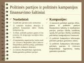Rinkimų kampanijų ir politinių partijų finansavimas 5 puslapis
