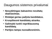 Rinkimų sistemos ir jų padarinių lyginamoji analizė 2 puslapis