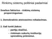 Rinkimų sistemos ir jų padarinių lyginamoji analizė 8 puslapis