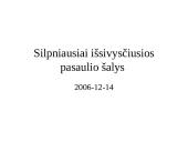 Silpniausiai išsivysčiusios pasaulio šalys