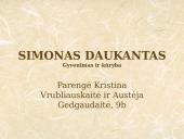 Simonas Daukantas - biografija ir nudirbti darbai