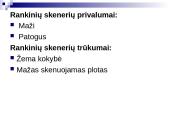 Skeneriai ir jų panaudojimas 14 puslapis