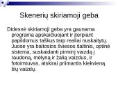 Skeneriai ir jų panaudojimas 19 puslapis