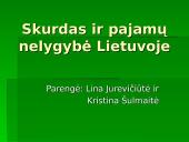 Skurdas ir pajamų nelygybė Lietuvoje