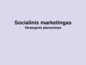 Socialinis marketingas. Strateginis planavimas
