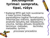 Sociologinių tyrimų metodologija 11 puslapis